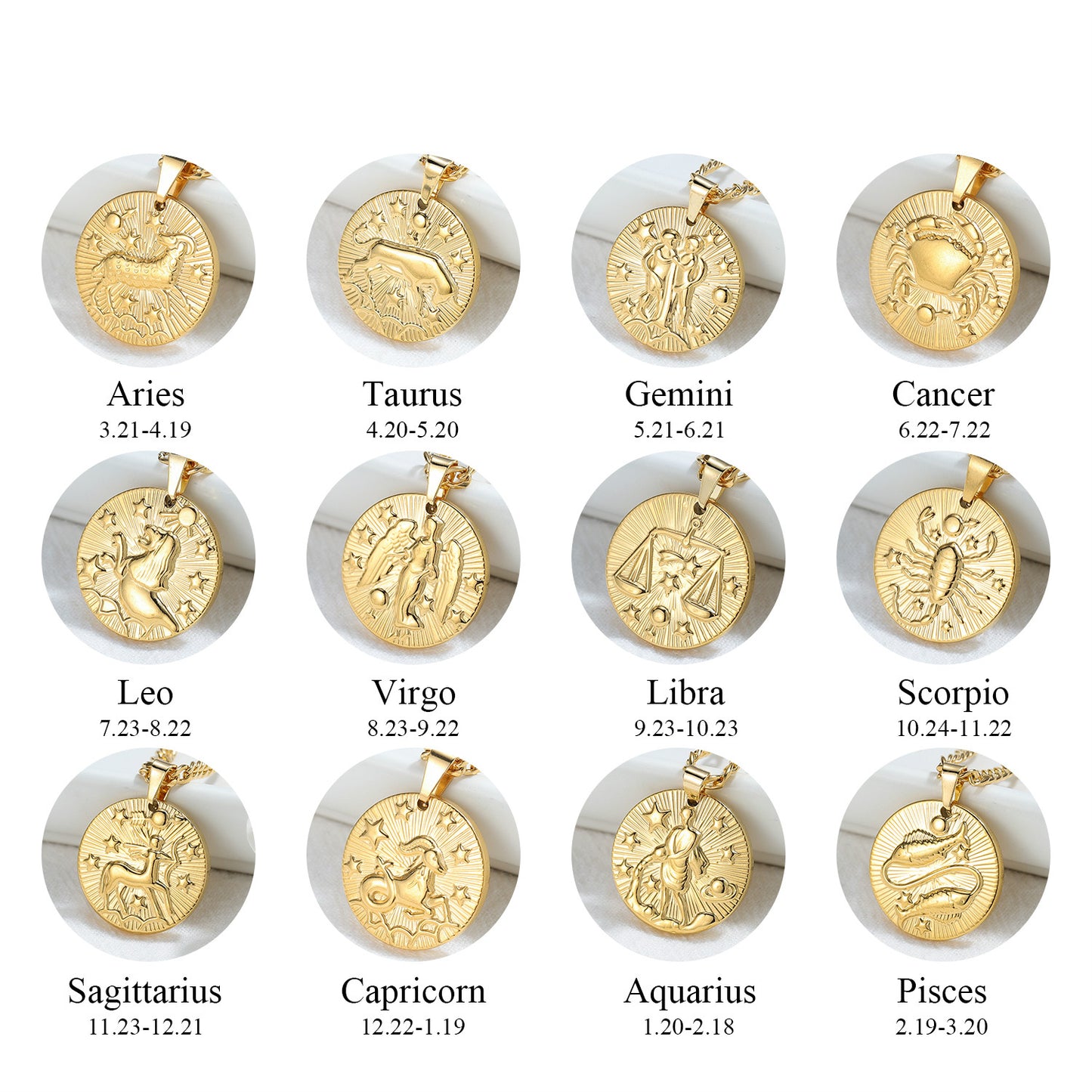 12 Constellations Necklaces SN185