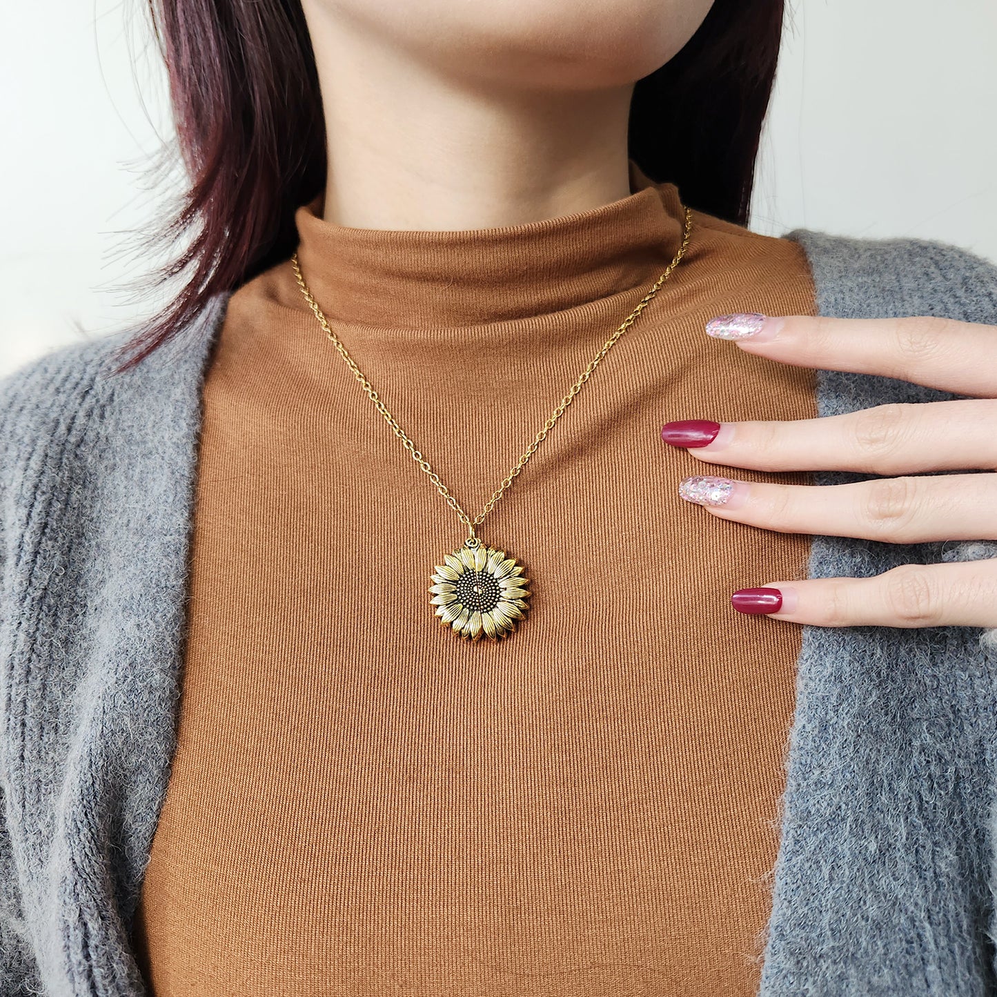Custom Sunshine Flower Necklace QN851