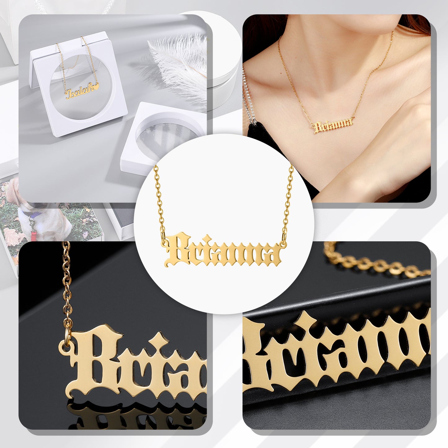 Custom Name Necklaces QN484-F69