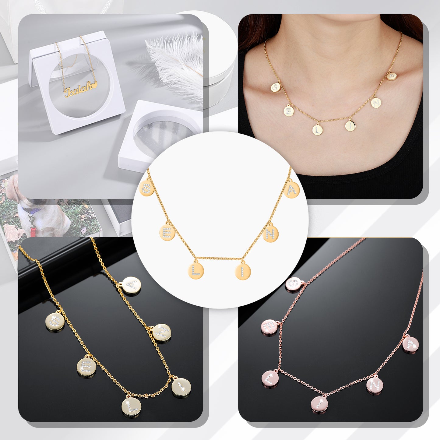 26 Letters A-Z Name Necklace QN514