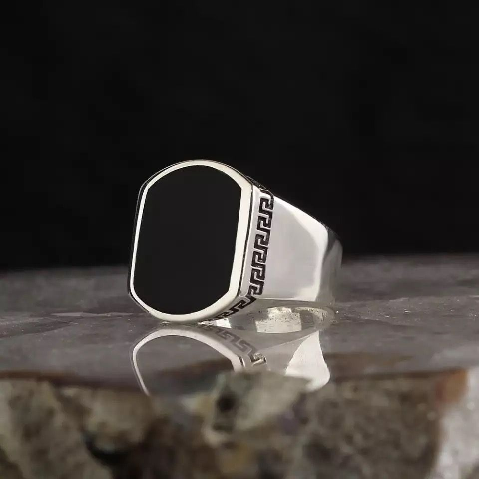 Hip Hop 3D Black Ring