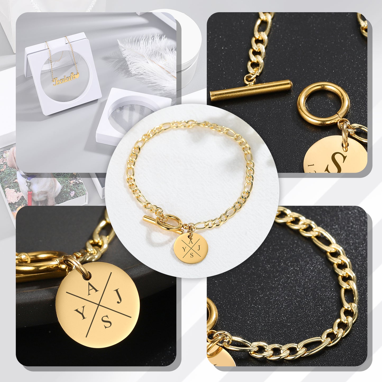 Personalisiertes Armband mit Gravur DK004