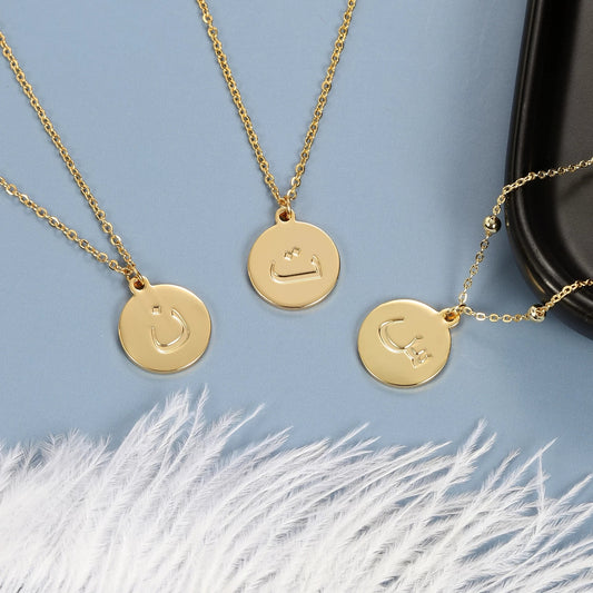 Arabic Initial Letter Necklaces QN12014