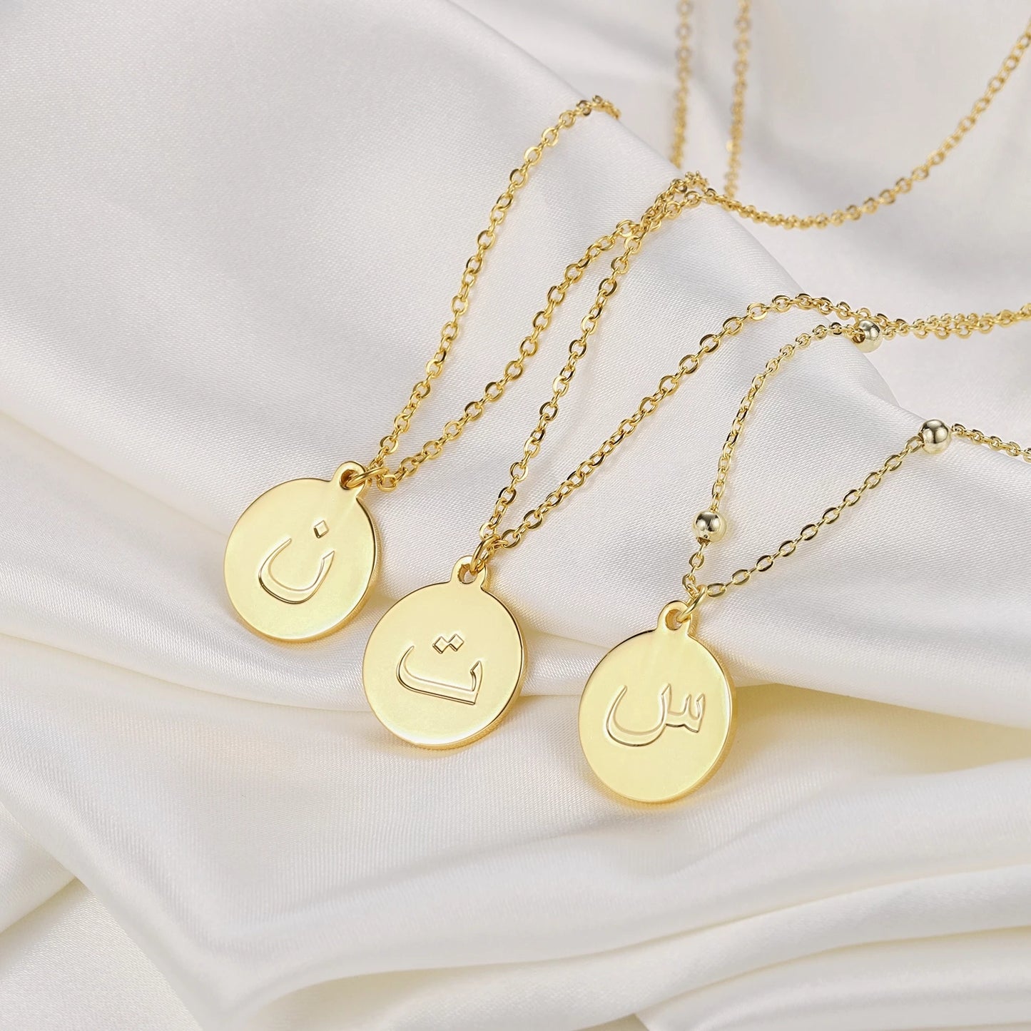 Arabic Initial Letter Necklaces QN12014