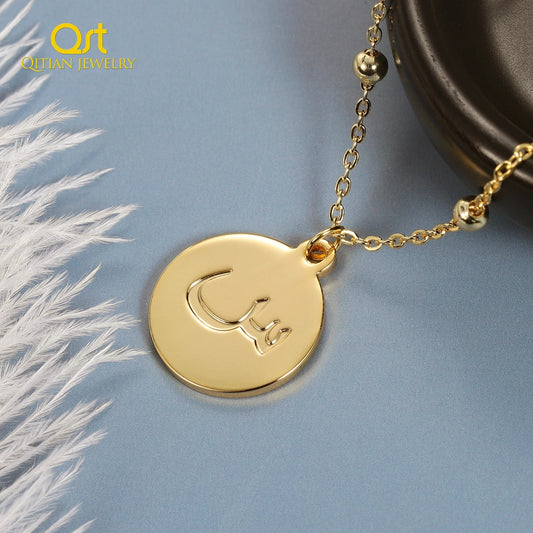 Arabic Initial Letter Necklaces QN12014