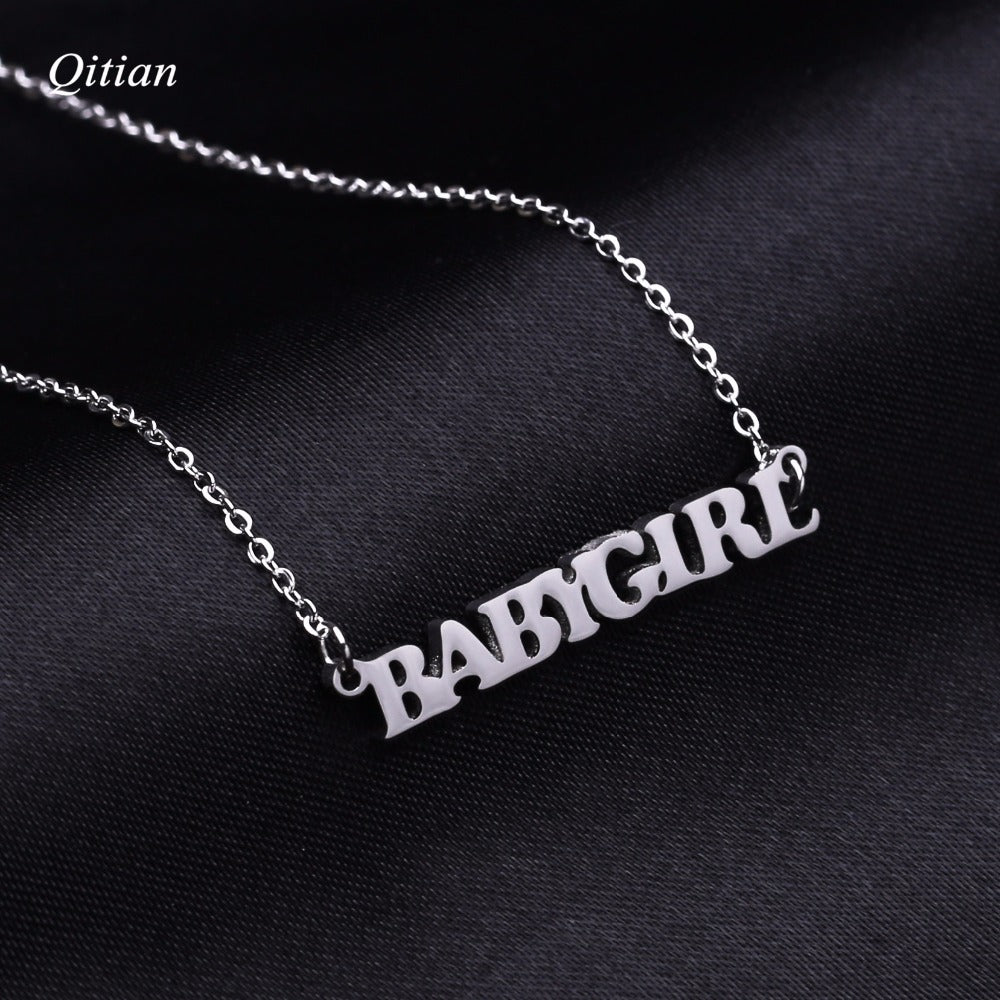 Personalisierte Babygirl-Namensketten