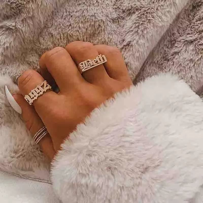 Hip Hop 3D Name Ring QR20993