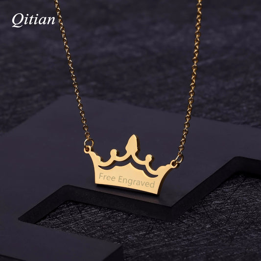 Crown Pendant Necklaces