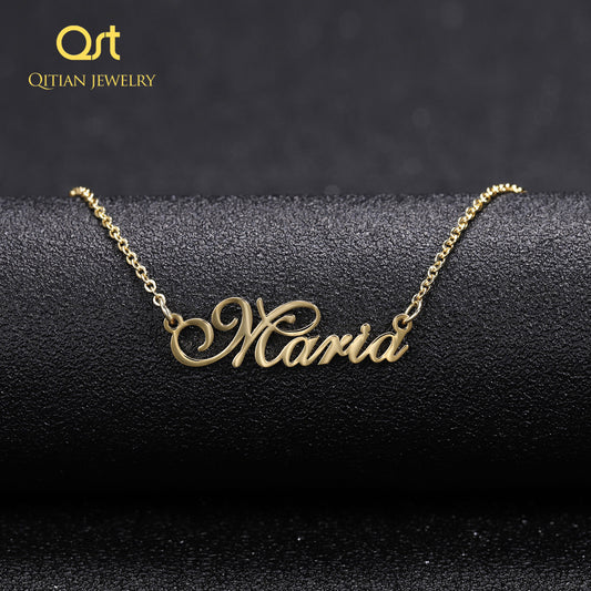 Benutzerdefinierte Halskette mit beliebigem Namen QN407