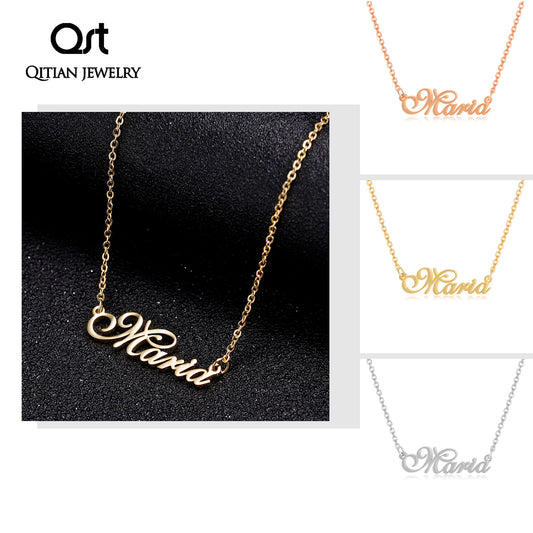 Benutzerdefinierte Halskette mit beliebigem Namen QN407