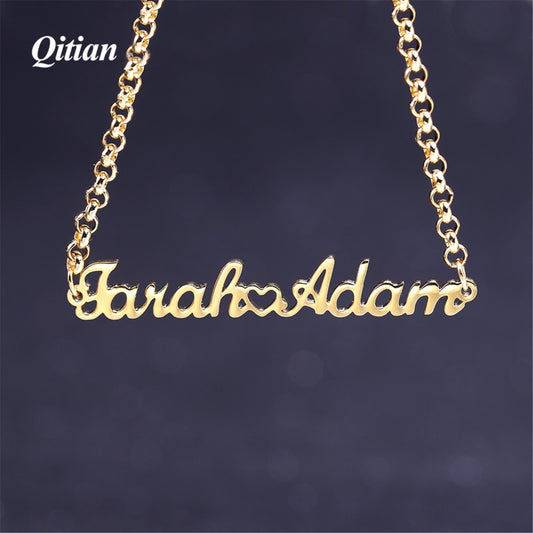 Custom Heart Name Layer Bracelet