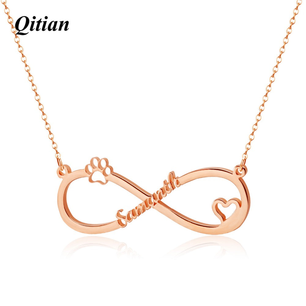 Infinite Name Layer Necklace For Women
