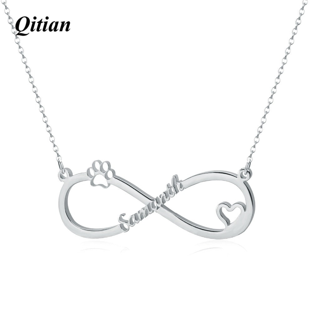 Infinite Name Layer Necklace For Women