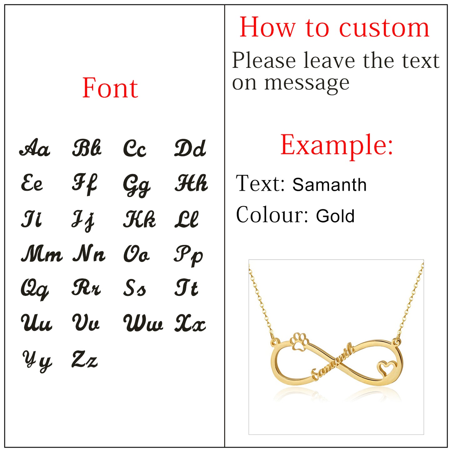 Infinite Name Layer Necklace For Women