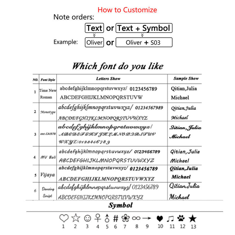 Infinite Loop ECG Love Name Necklace
