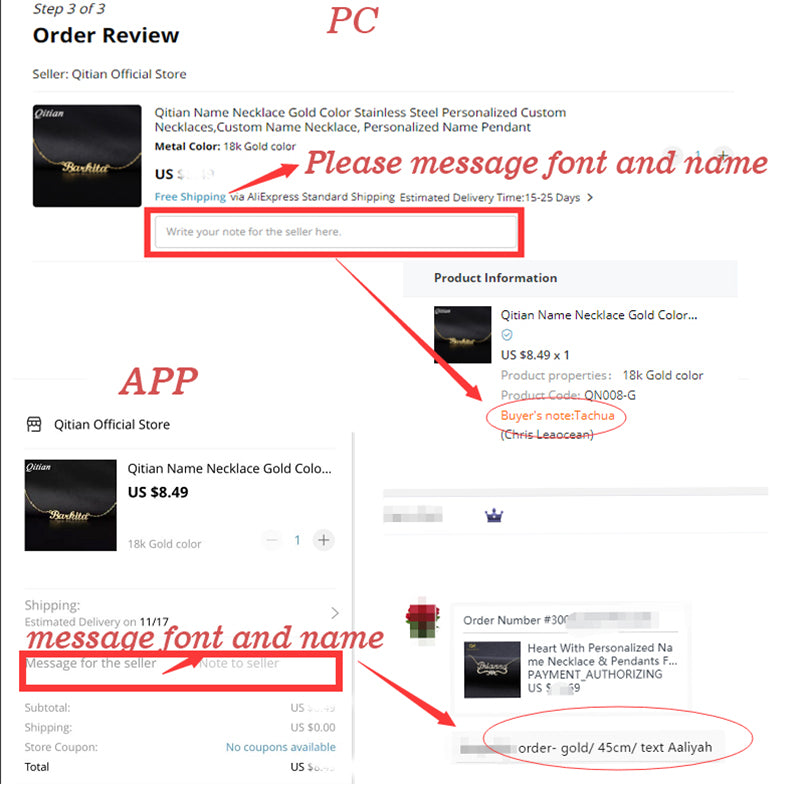 Infinite Loop ECG Love Name Necklace