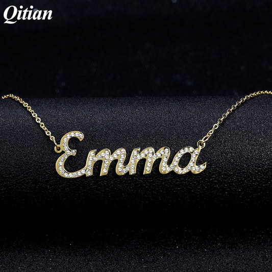 Name Necklace Iced Out