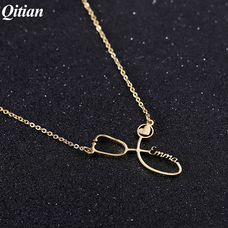 Stethoscope Personalized Name Necklaces QN123