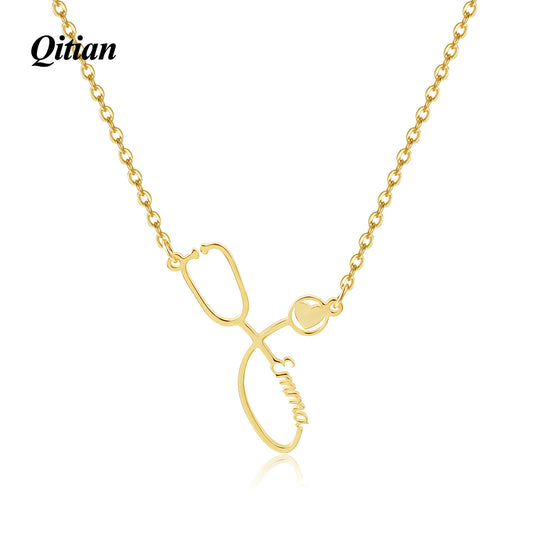 Stethoskop personalisierte Namensketten QN123