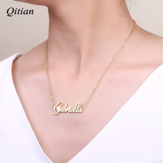Personalized Name Pendant Necklaces