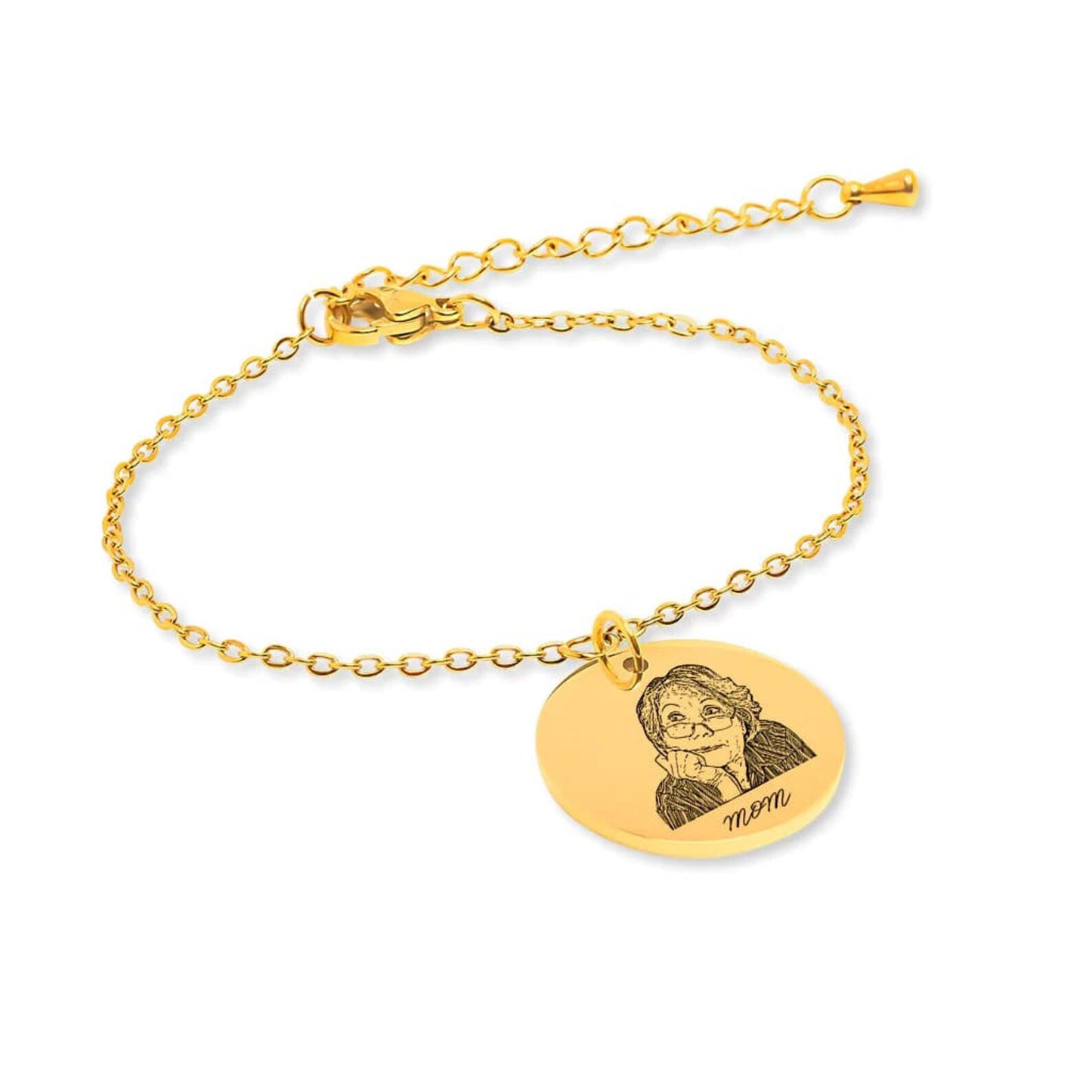Custom Portrait Bracelet Photo Engraved MB1681