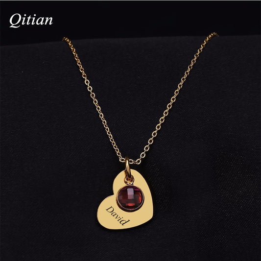 Customized Birthstone Necklace