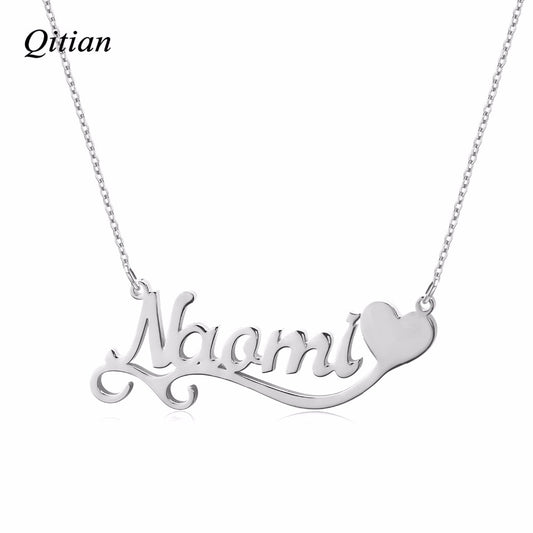 Collier Prénom Avec Symbole Coeur