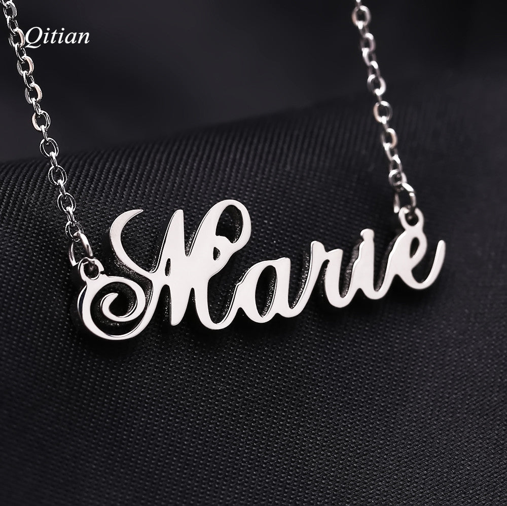 Stainless Steel Name Necklace QN061
