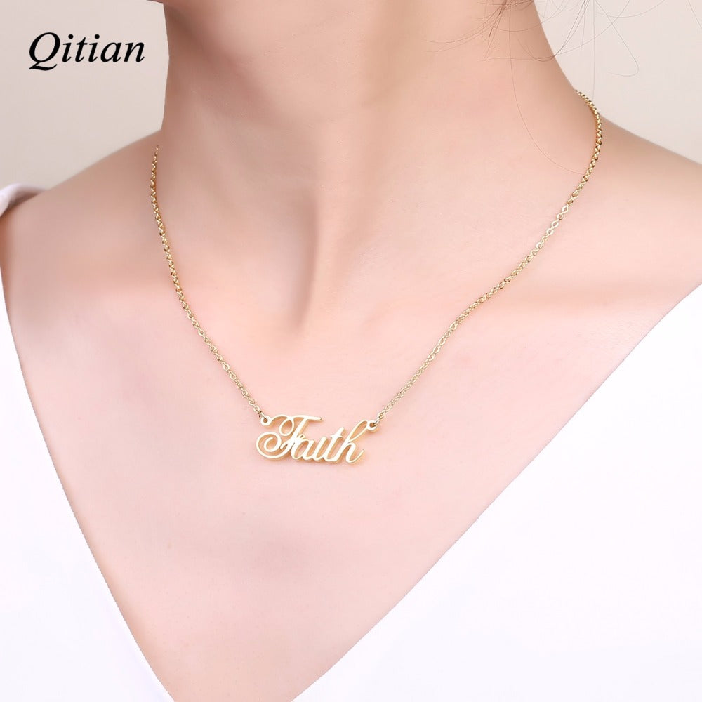 Stainless Steel Name Necklace QN061