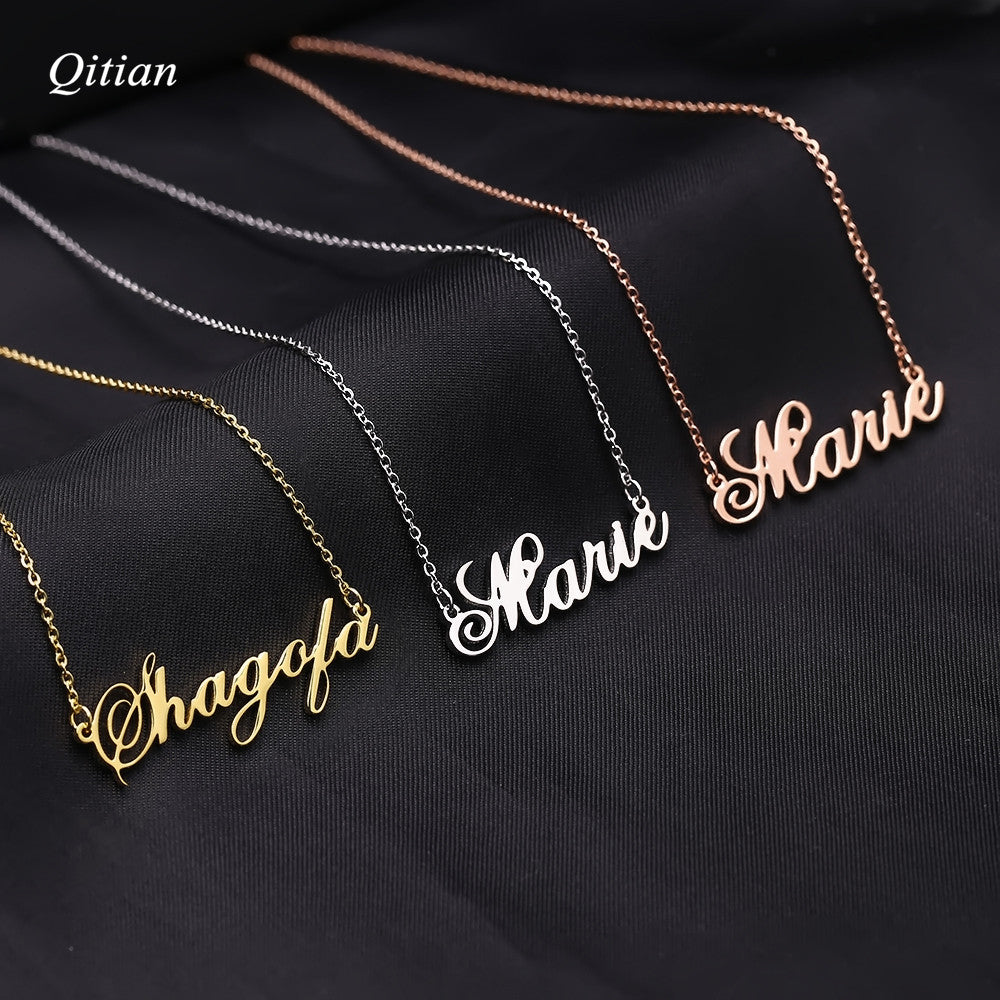 Stainless Steel Name Necklace QN061