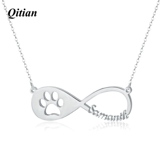 Cute Paw Infinite Necklace
