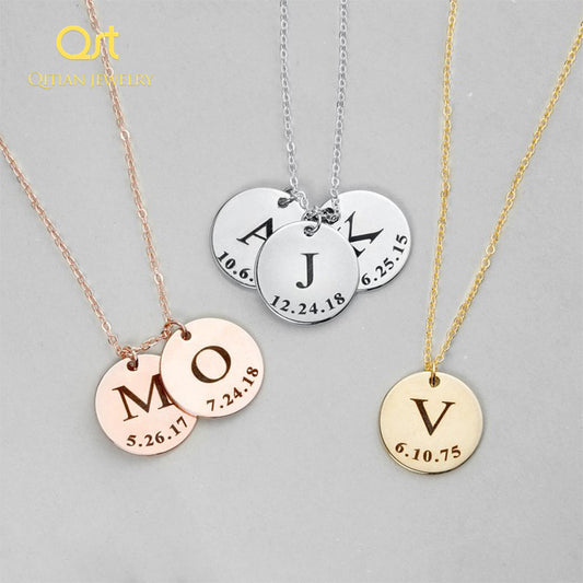 Letter Necklace Initials Name Necklaces