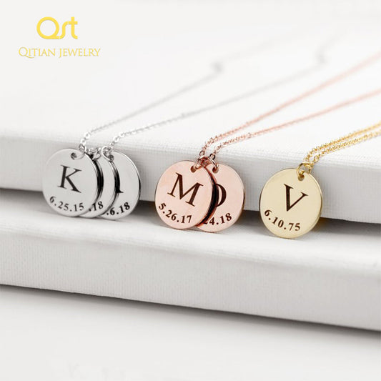 Letter Necklace Initials Name Necklaces
