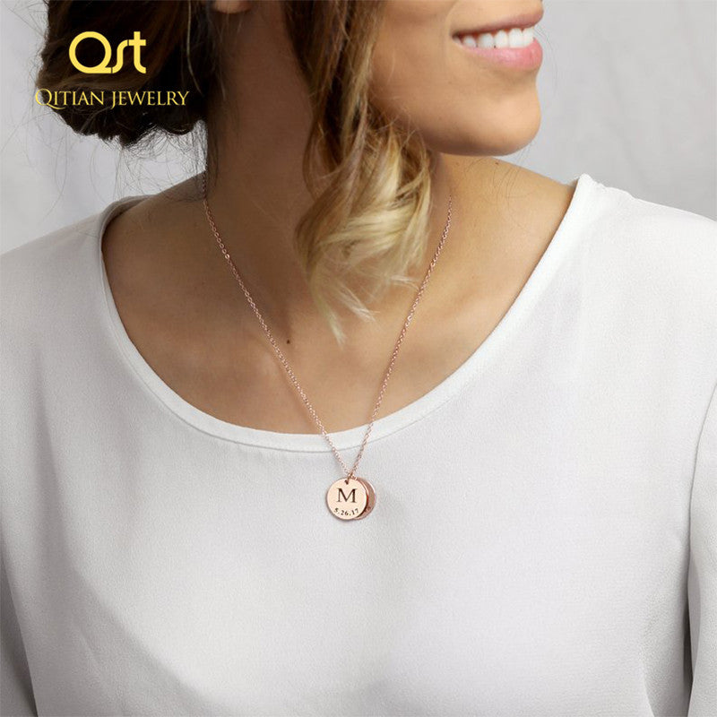 Letter Necklace Initials Name Necklaces