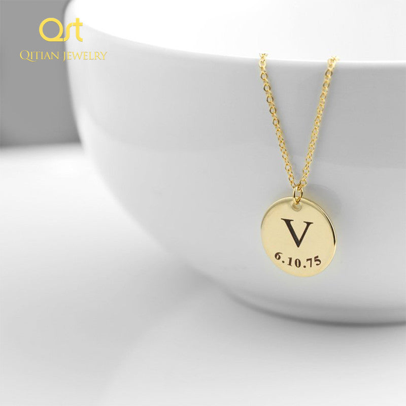 Letter Necklace Initials Name Necklaces