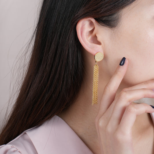 Earrings With Tassel Chain QE635