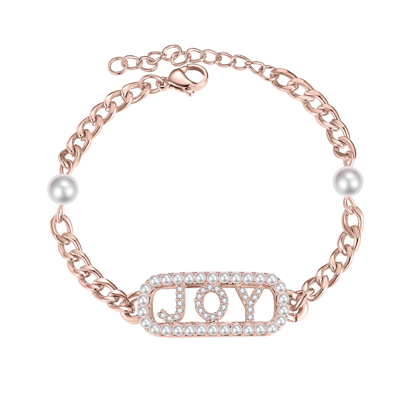 Pearl Chain Name Bracelets QB515