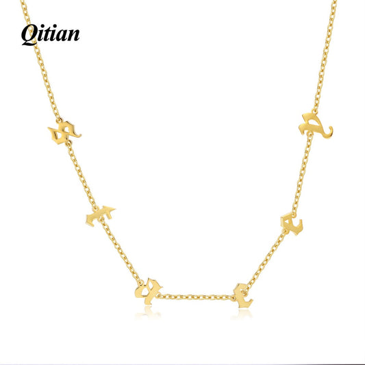 Initial Letters Dangled Necklaces QN118