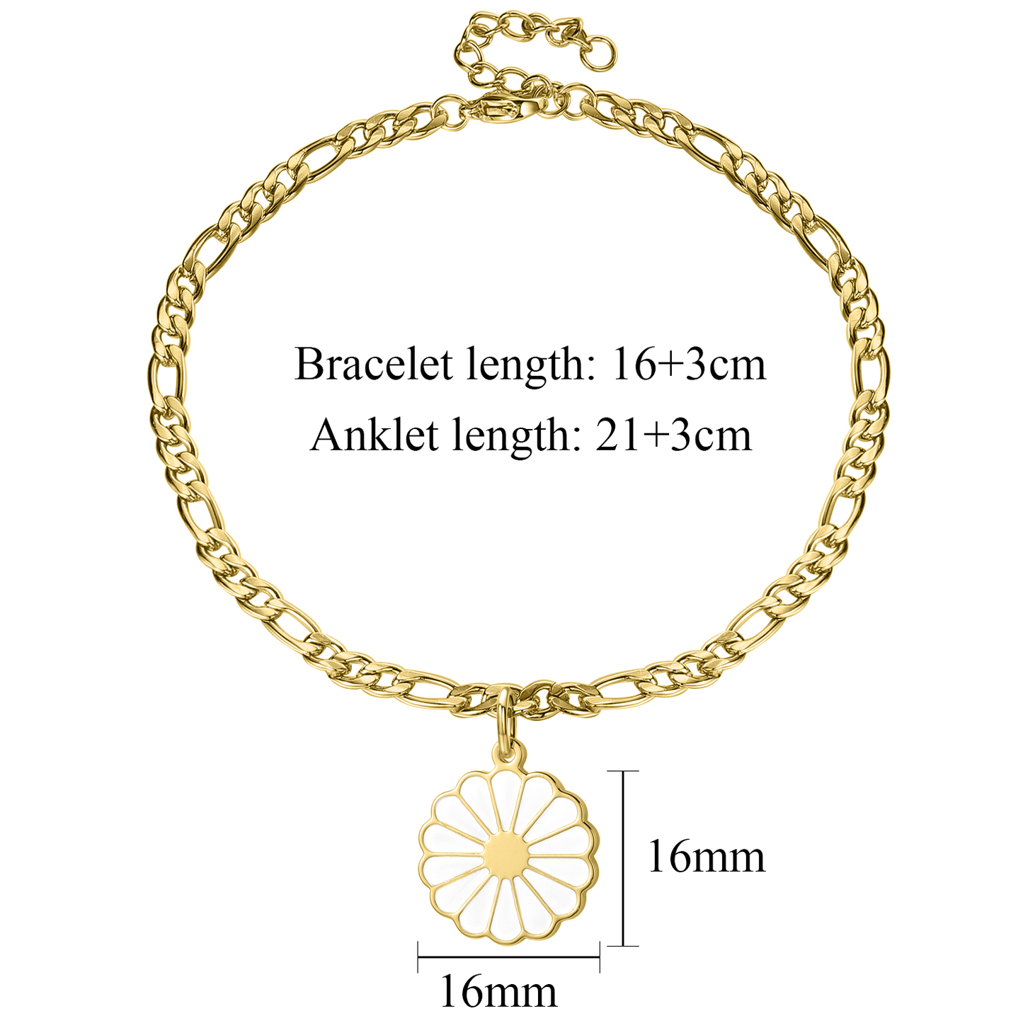 Bracelet de Cheville Fleur de Marguerite SA209