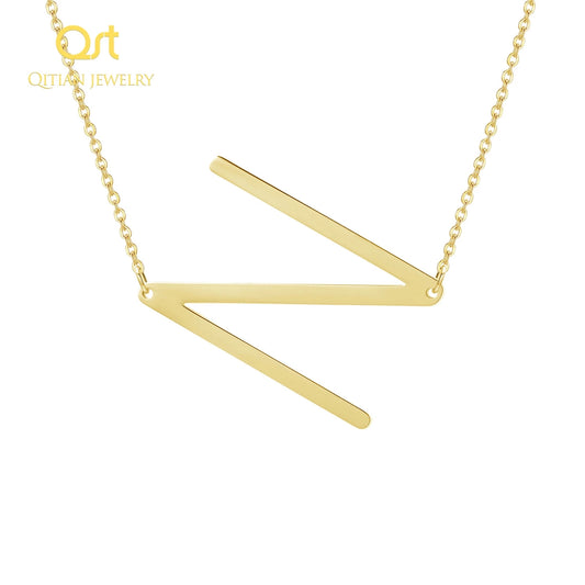 26 Letter Gold Necklaces  QN724