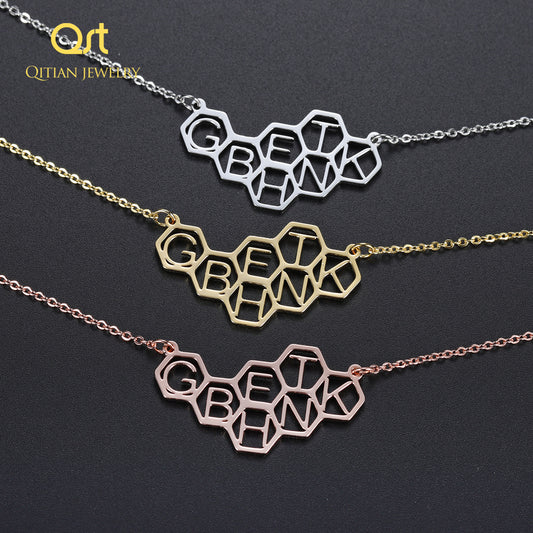 Honey Comb Bee Hive Necklace QN20755