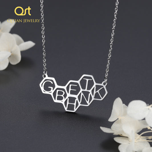 Honey Comb Bee Hive Necklace QN20755