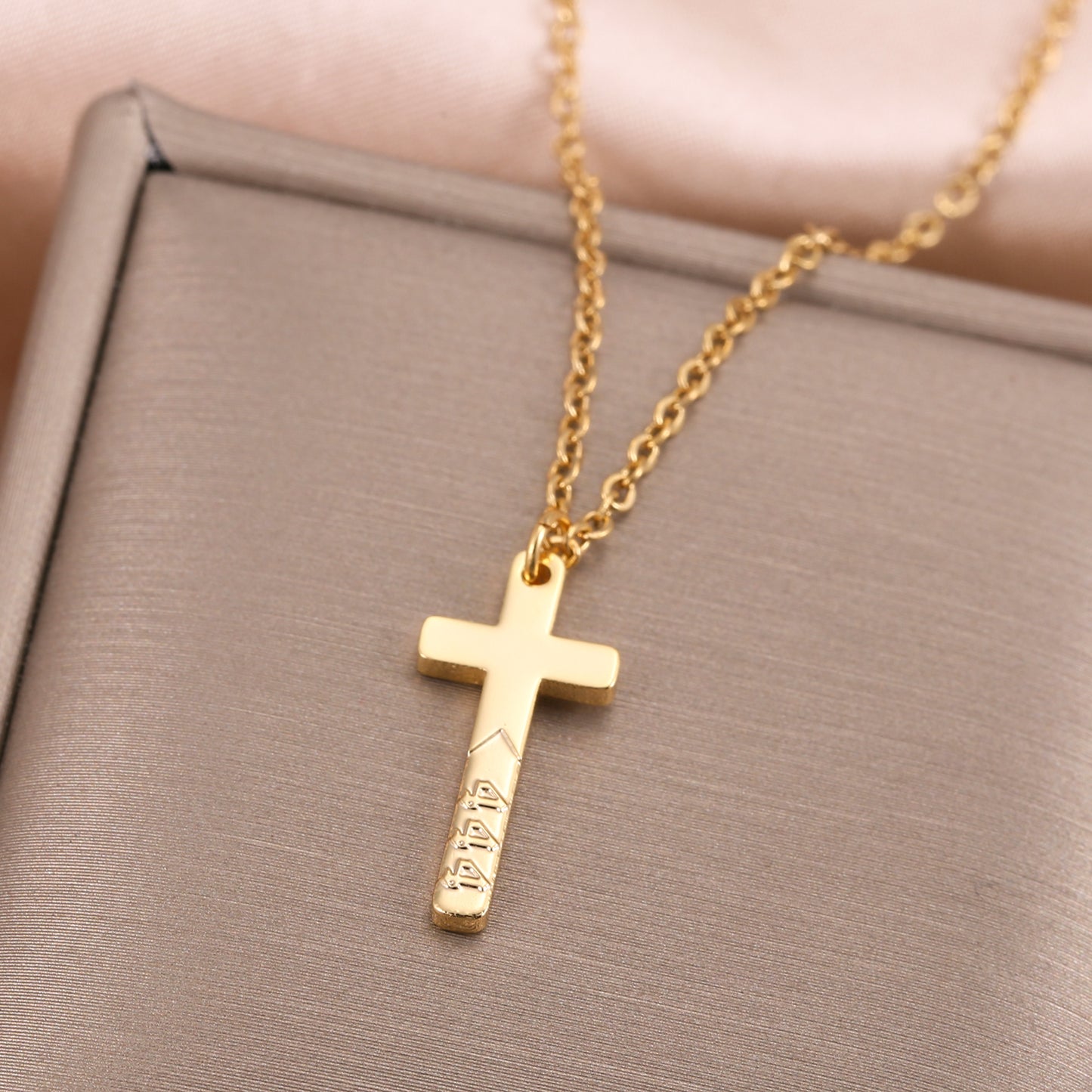 Cross Angel Numbers Necklace QN589