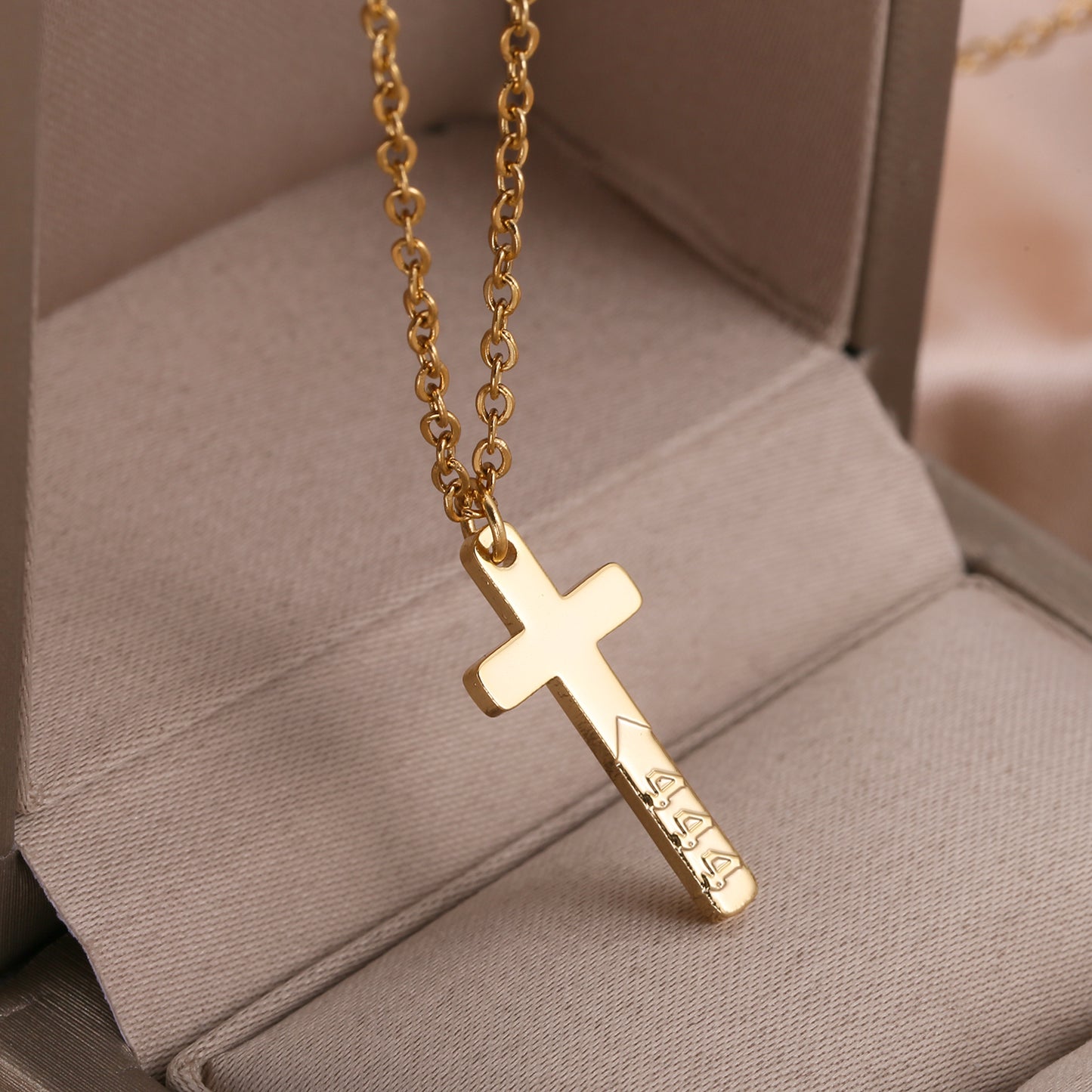 Cross Angel Numbers Necklace QN589