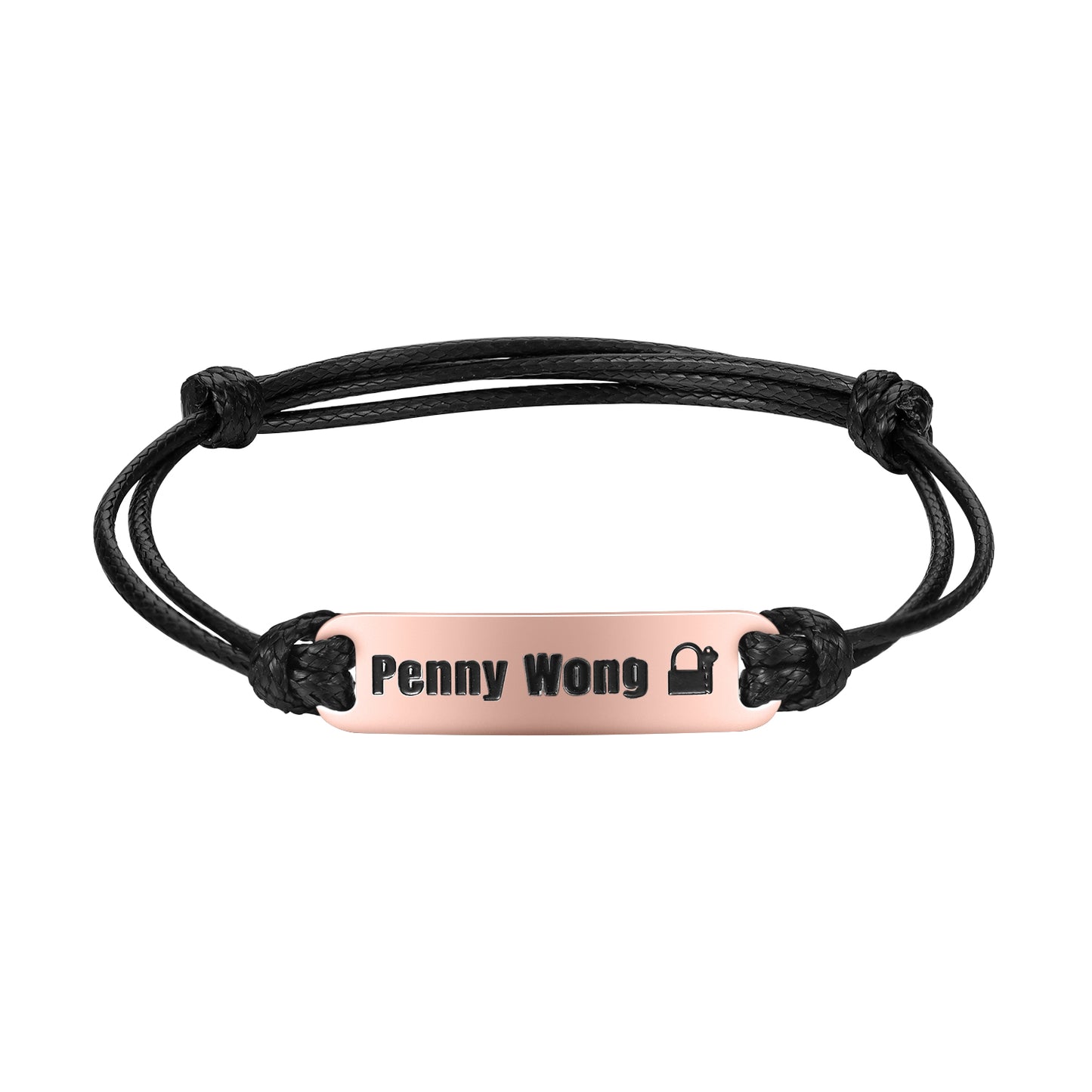 Bracelet de barre d'identification de nom personnalisé MB1843