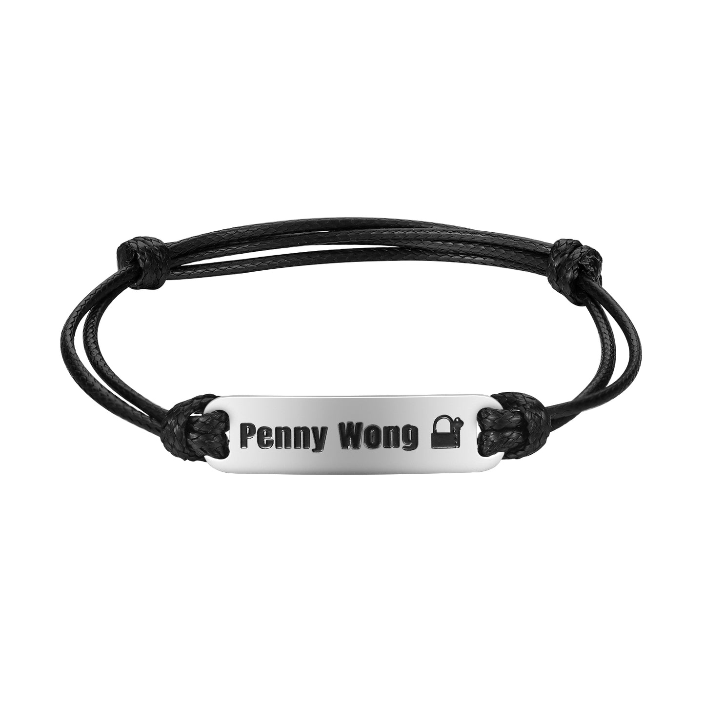 Bracelet de barre d'identification de nom personnalisé MB1843