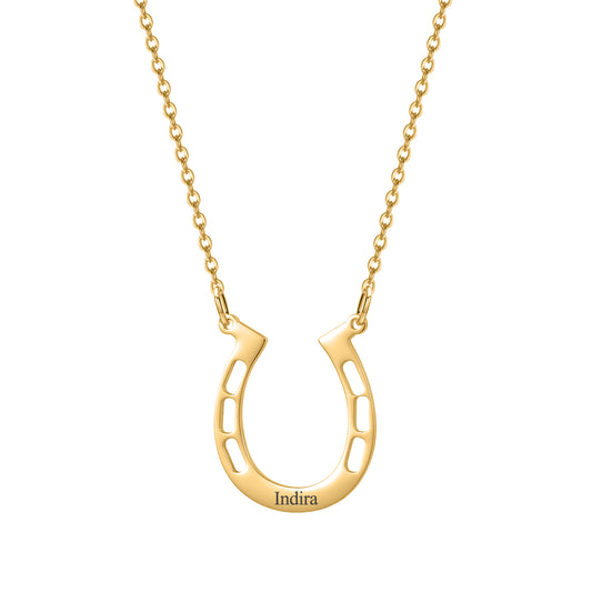 Horseshoe Pendants Name Necklaces MN1842