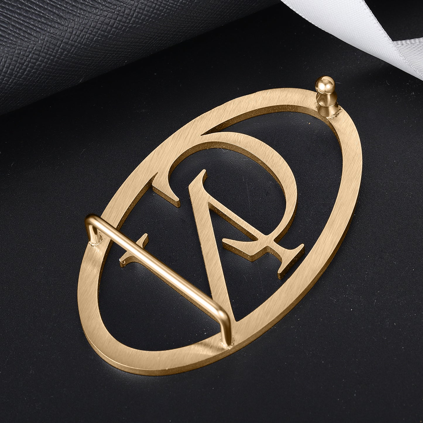 2 Letters Oval Belt Buckle
