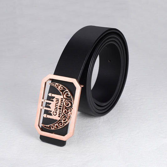 Moon Castle Name Belt Buckle