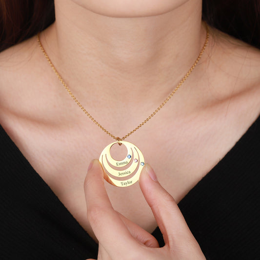 Birthstone Name Necklace  DN178-3